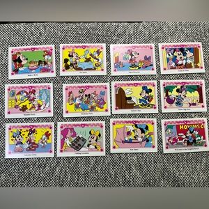 Vintage Minnie and Me Disney Trading Cards - Bundle of 12